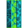 Drap de plage velours jacquard 90x170cm 400g/m monstera