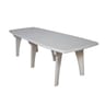 Table lipari 2  A rallonge 6 personnes Polypropylene  180/250 x 90 x h72 cm blanche