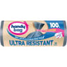 Handy bag 100% recyclé sacs poubelle à lien pratique ultra résistant 100L x10