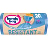 Handy bag 100% plastique recyclé sacs poubelle à lien résistant 20l x20