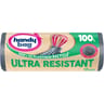 Handy bag 100% plastique recyclé sac poubelle à poignées coulissantes ultra résistant 100l