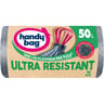 Handy bag sac poubelle à poignées coulissantes ultra résistant plastique recyclé 50Lx10