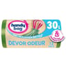 Handy bag 100% recyclé sacs poubelle devor odeur 30l x12