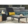 Bain de soleil Jaipur 4 positions résine tressée gris graphite