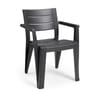 Fauteuil julie Resine / empilable 61.5x58.5x79hcm Anthracite
