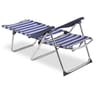 Chaise de plage lit positions en textiline