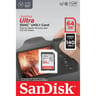 Sandisk carte mémoire sandisk ultra sdxc 64gb 140mb/s SDSDUNB-064G-GN6IN