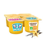 Les 2 Vaches crème dessert  bio vanille 4x95g