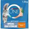 Purina one coquettes pour chat adulte stérilisé au poulet et au blé - 1,5 KG
