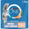 Purina one croquettes pour chat adulte stérilisé - à la truite et au blé - 1,5 kg