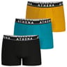 Lot de 3 boxers homme Easy Color Athena 2470 NOIR/BLEU/ORANGE T3