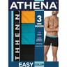 Lot de 3 boxers homme Easy Color Athena 2470 NOIR/BLEU/ORANGE T3
