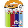 Bic maxi briquet a pierre couleurs assorties etui carton de 4