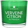 Ambiances devineau bougie verre colore et serigraphie d70 verveine citron du mexique