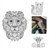 Coloriage en velours animaux