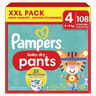 Pampers baby dry pants couches culottes giga t4 x 108