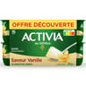 Activia saveur vanille sans arome artificiel 16x125g offre découverte