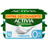 Activia bifidus 0% nature 16x125g Offre Découverte