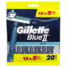 Gillette rasoir jetable blue2 plus 15 + 5 offert