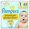 Pampers premium protection taille 1 couches de 2 a 5kg x42