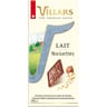 Villars tablette dégustation lait aux éclats de noisettes 100g