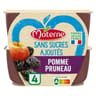 Materne compotes coupelles pomme pruneau 4x100g