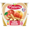 Materne compotes coupelles pomme rhubarbe 4x100g