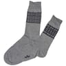 2 paires de mi chaussettes fantaisies 984 GRIS T39\42