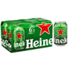 Heineken bière blonde premium can 6x33cl 5%vol