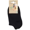 3 paires de socquettes courtes unies coton bio bébé NOIR 19/20