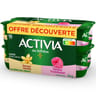 Activia arôme vanille framboise 16x125g offre découverte