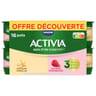 Activia arôme vanille framboise 16x125g offre découverte