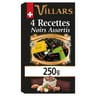 Villars assortiment de chocolats 4 recettes noirs assortis 250g