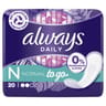 Always daily fresh normal protege-slip individuelles 0% de parfum x 20