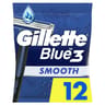 Gillette rasoirs jetables blue3 smooth x12