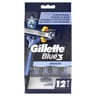Gillette rasoirs jetables blue3 smooth x12
