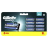 Gilette mach3 recharges de lames de rasoir pour homme x8
