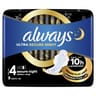 Always ultra serviettes secure night ailettes taille 4 x9