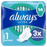 Always ultra jour serviettes normale avec ailettes taille 1 x 14