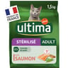 Ultima chats stérilisés au saumon et à l'orge 1,5kg