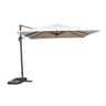 Parasol décentre cayo 3x3m blé