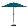 Parasol droit sisko 2,7m fibre de verre bleu canard