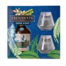 Coffret 70cl rhum vieux presidente marti anejo + 2 verres 40%vol
