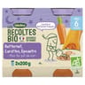 Bledina les récoltes bio pots butternut carottes épeautre 2x200g dès 6 mois