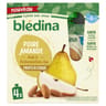 Bledina gourdes poire ama,ndes dès 8 mois 4x85g - 340g