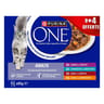 Purina one chat adulte multivariété 12x85g