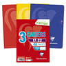 Clairefontaine Lot de 3 cahiers piqûres 170X220 48 pages seyes 90G mimesys