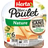 Herta blanc de poulet nature conservation sans nitrite x6 - 210g