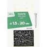Pointe tête plate acier 1.5x20mm 140 gr