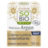 So Bio crème nutritive redensifiante précieux argan peaux matures 50ml